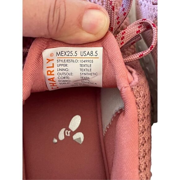 Charly Conquest Womens Pink Sneakers Athletic Running Shoes Size 8.5 - Picture 10 of 11